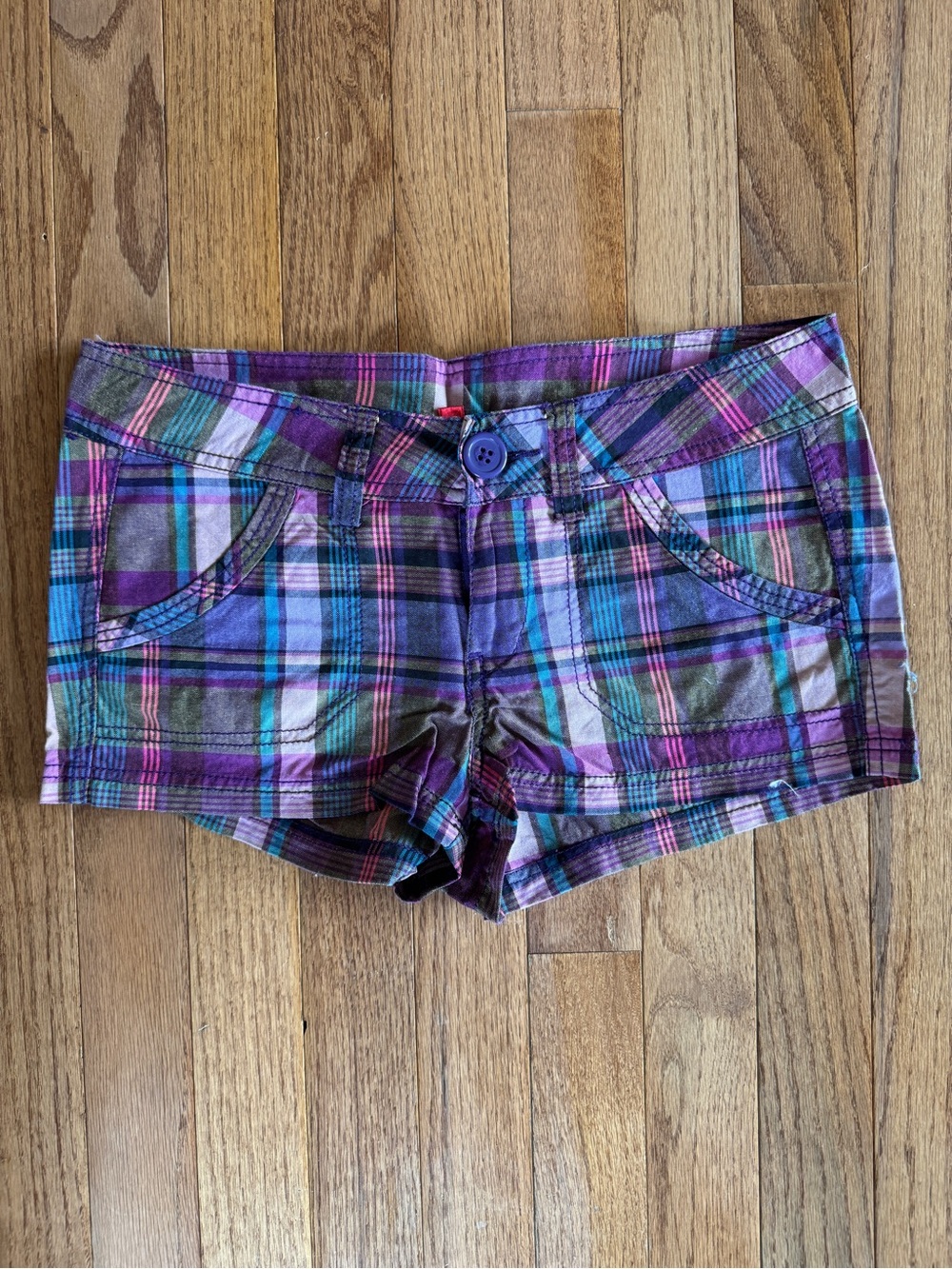 Women's Plaid Short Shorts